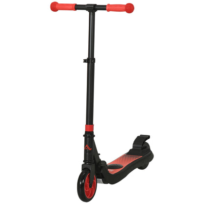 HOMCOM Folding Electric Scooter for Children 6+ Years with Adjustable Height, 71x36.5x75-80 cm, Black and Red