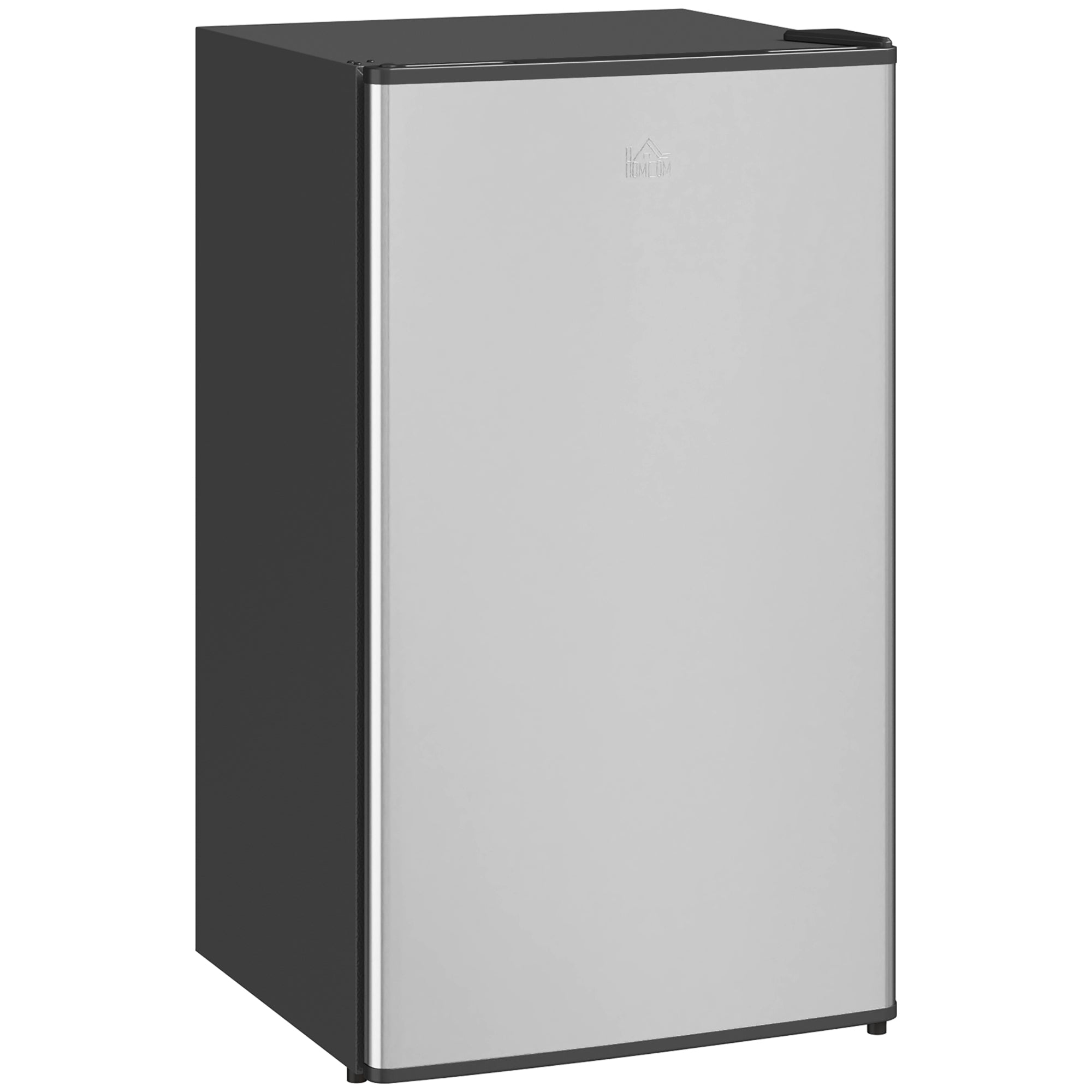 Hotels / Kitchenettes 91L Mini / Small Refrigerator with Adjustable Thermostat, Adjustable Shelves and Drawer, Silver