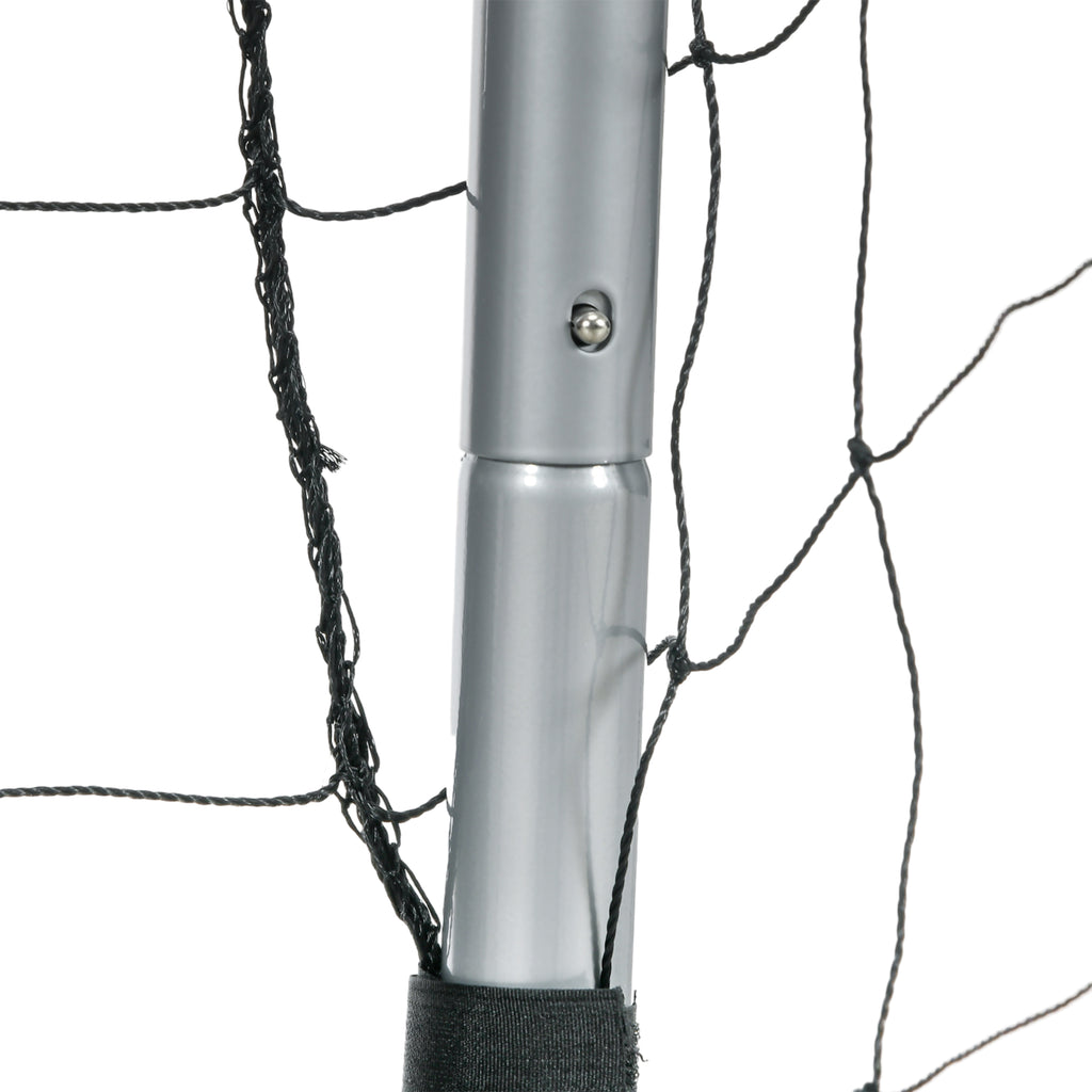 SPORTNOW Grey Football Goal 300x120x200 cm with Screws and Pegs Included, in PE and Metal