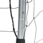 SPORTNOW Grey Football Goal 300x120x200 cm with Screws and Pegs Included, in PE and Metal