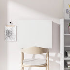 Wall Mounted Folding Desk with Shelves, Space Saving, for Home and Office, in Chipboard and MDF, 60x21.5x50 cm, White