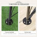 Rose Arch and Support for Climbing Plants in Metal, 114x30x230cm, Black - Borgè