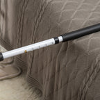 Bed Handle with Adjustable Length and Height, Steel, White