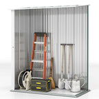 Outsunny Steel Garden Shed with Latch, 161.5 x 94.5 x 196 cm, Green