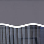 Replacement Cover for Retractable Arm Awning in Anti-UV Polyester 3.6x2.5 m, Gray
