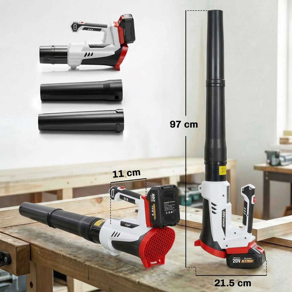 Outsunny Cordless Leaf Blower with 4000mAh Battery and Charger, 18V, Lightweight with 6 Speed Levels