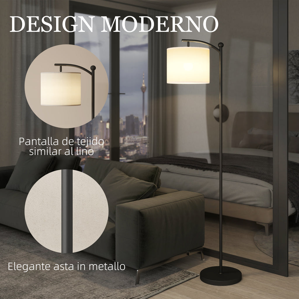 Dimmable LED Floor Lamp with Remote Control, 11 Temperatures and 11 Brightness, 60 Minute Timer, Black