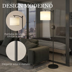 Dimmable LED Floor Lamp with Remote Control, 11 Temperatures and 11 Brightness, 60 Minute Timer, Black