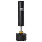 Freestanding Punching Bag, Punching Bag with Base Fillable with Water and Sand, Black