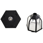 Outdoor street lamp with 6 LED lights and solar panels, waterproof, automatic switch-on, duration 6 hours, height 177cm - Borgè