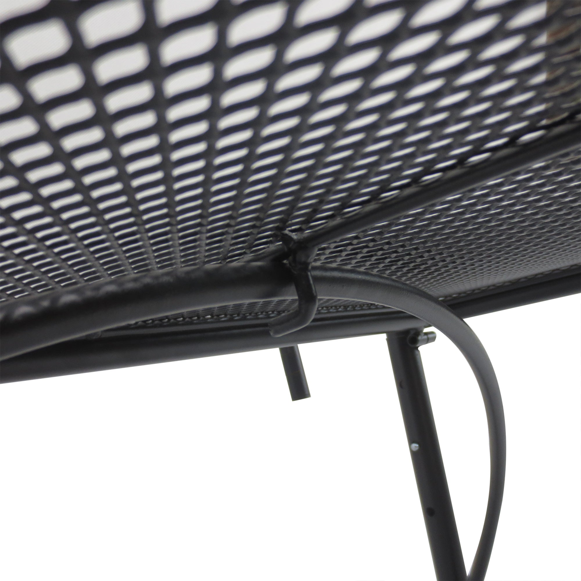 3-Tier Adjustable Height Railing Table with Hooks, Metal, 60x56.5x45 cm, Black