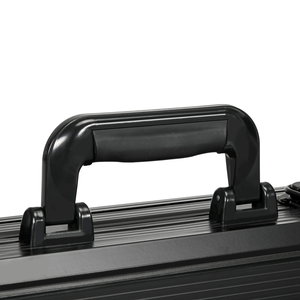 SPORTNOW Poker Set with 500 Chips, 2 Decks of Cards, 5 Dice, Buttons and Protective Black Aluminum Case