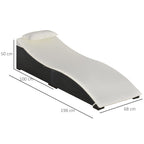 Folding Sun Lounger in Synthetic Rattan with Removable Headrest for Garden, Terrace and Outdoors, 198x68x50cm