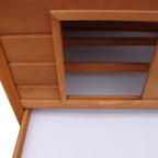 Wooden Chicken Coop with Waterproof Roof, Prefabricated Outdoor Chicken Coop, 160x98. 5x107cm - Borge' Group Limited