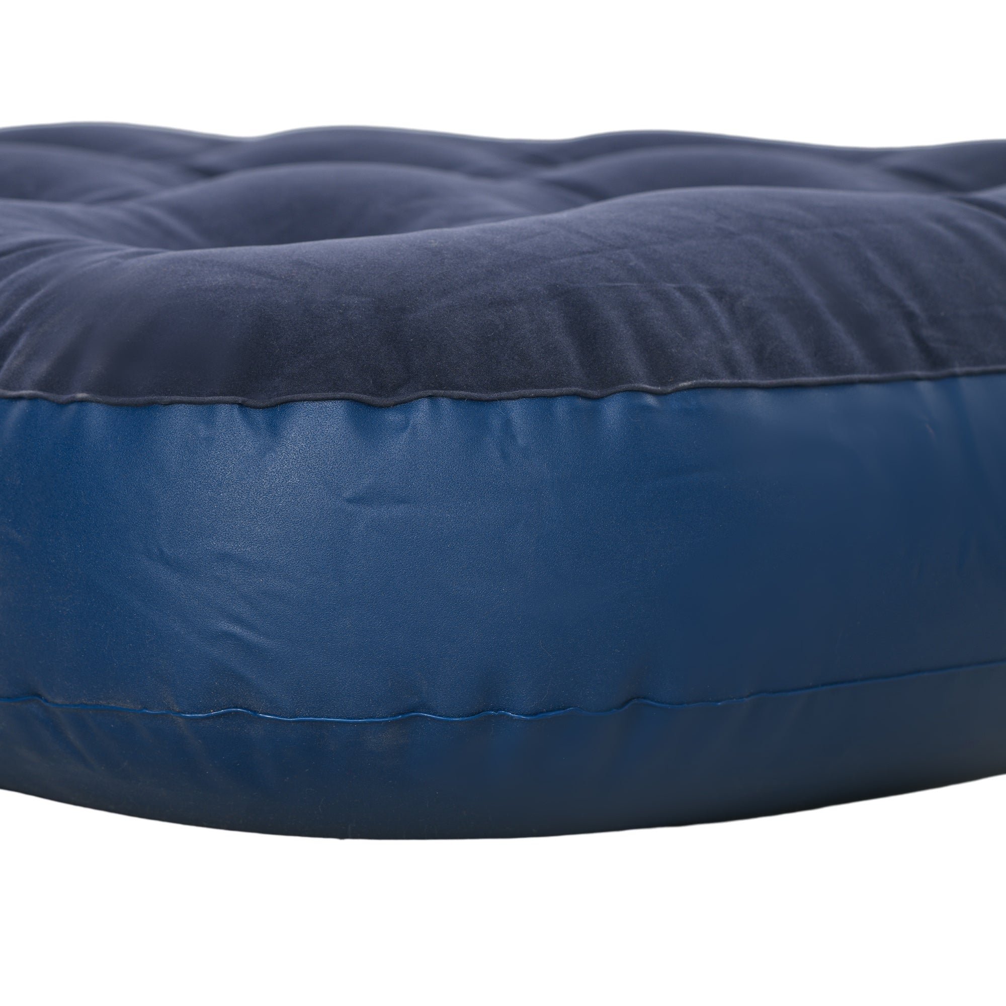 Single Inflatable Bed with Manual Pump Included, 73x191x22 cm, Blue - Borgè