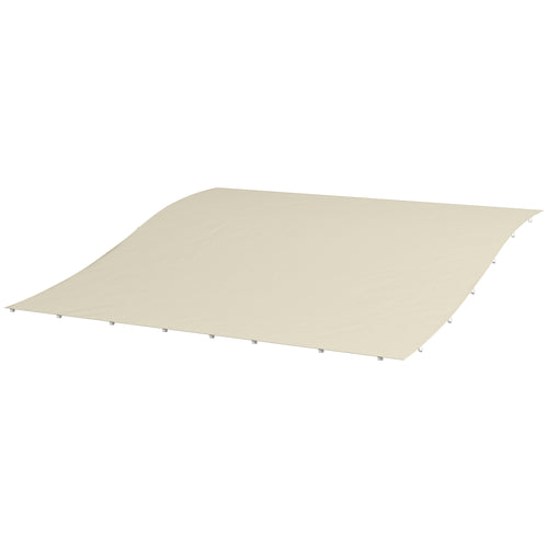 Outsunny spare sheet for garden pergola 2.5x3 m with 8 drainage holes, in polyester, 297x243 cm, beige - Borgè