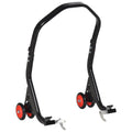 Universal Adjustable Rear Motorcycle Lift Stand Motorcycle Stand for Sports Bikes Up to 200kg Black