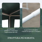 Garden Gazebo 3x3 m Foldable and Portable with Anti-UV Cover, Green