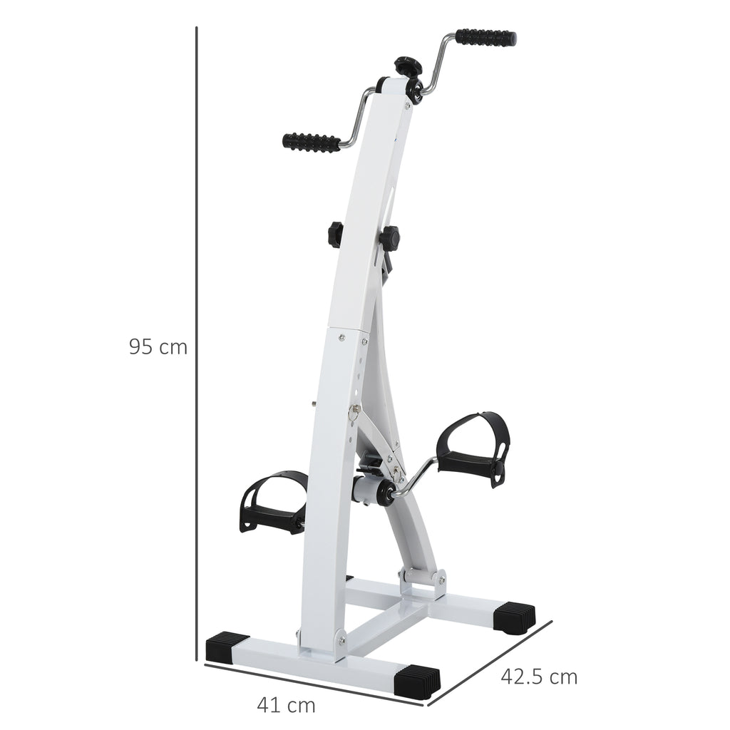 Sofa or Armchair Foot Pedal with LED Screen, Adjustable Height and Intensity, White, 40x42.5x100cm