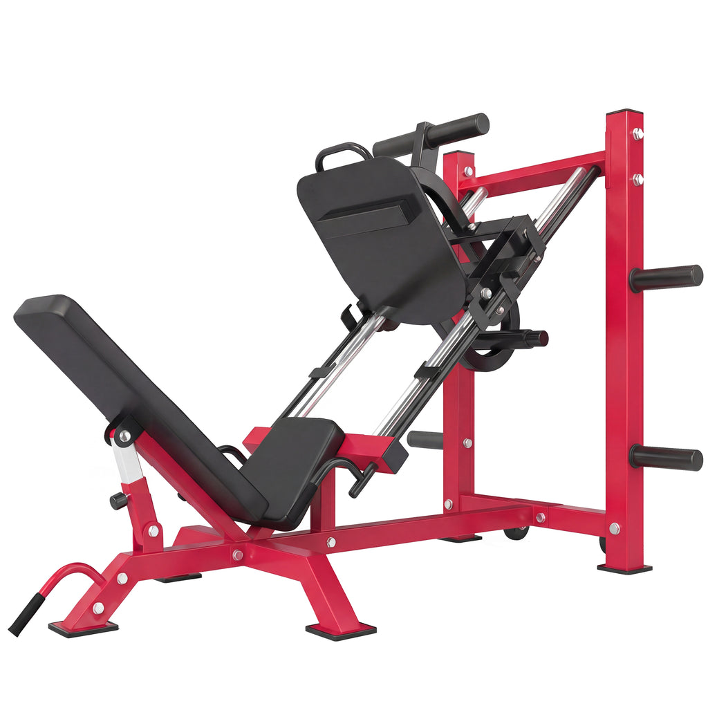 Leg Press Machine with Wheels, Adjustable Leg and Squat Machine