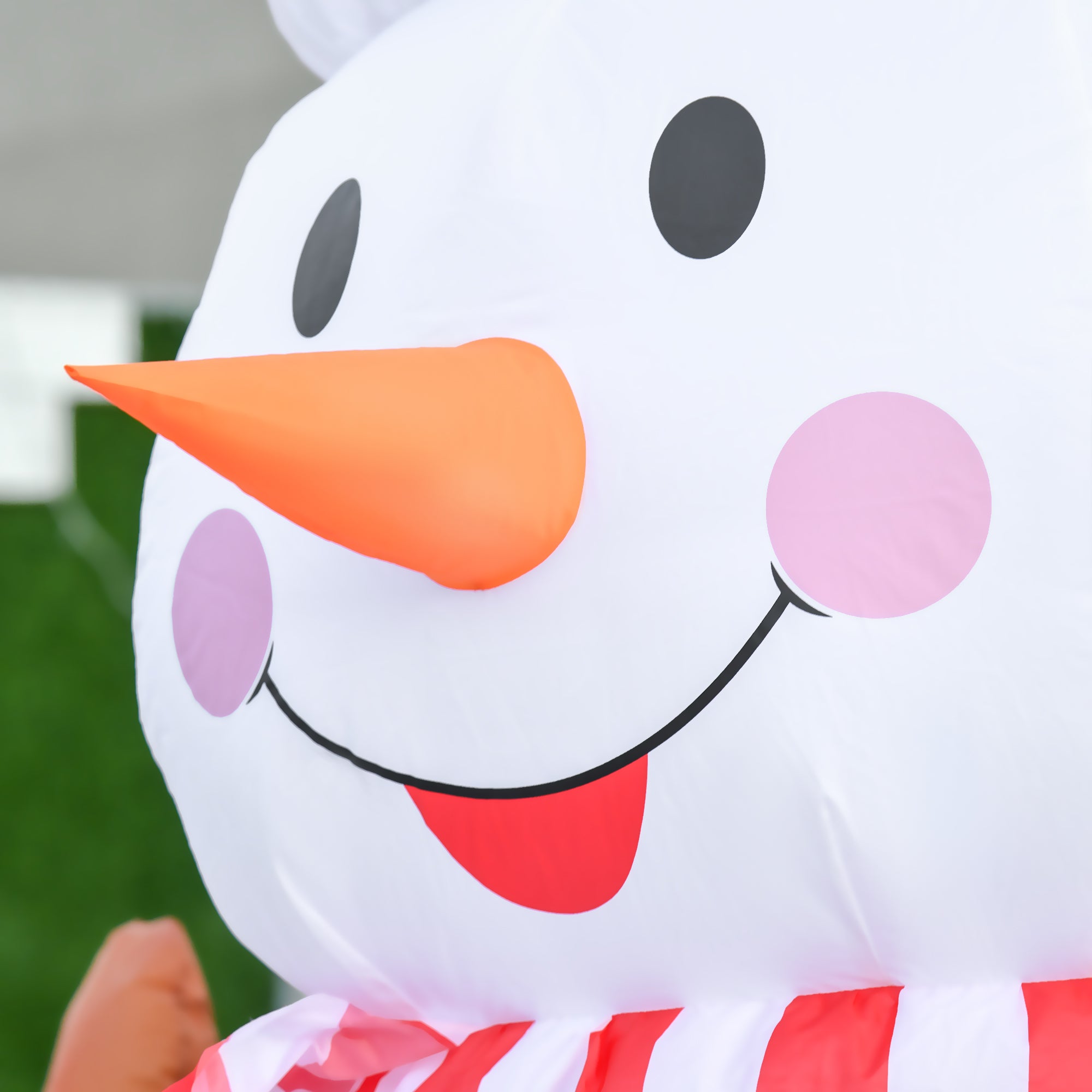 240cm Inflatable Snowman, Outdoor Christmas Decoration with LED Lights, Waterproof Polyester, IP44