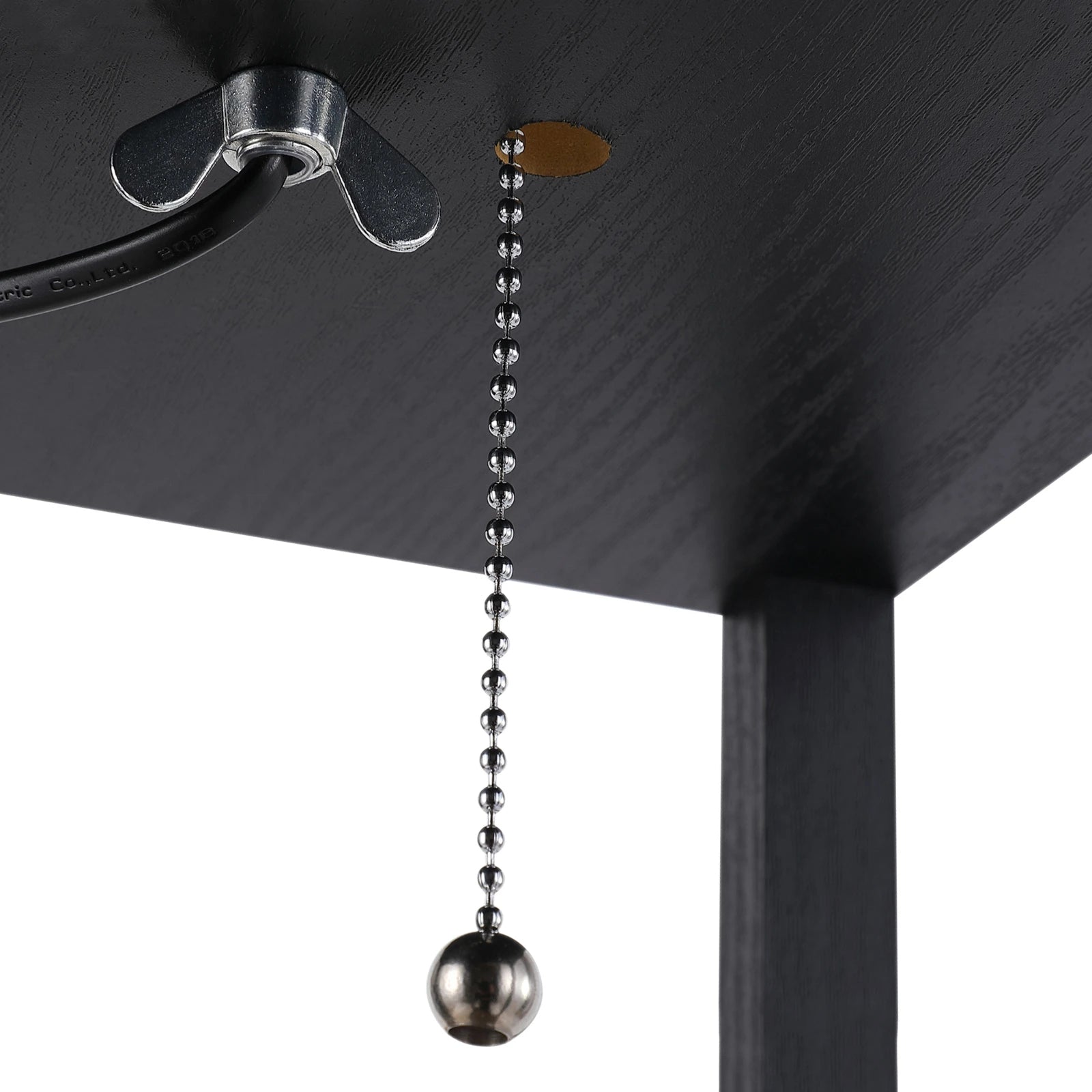 Modern Land Lamp with 3 Levels Black Library 26 x 26 x 160 cm