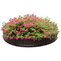 HDPE Raised Garden Bed, Round Outdoor Planter, Φ123x21cm, Brown - Borge' Group Limited