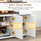 Homcom Modern Cooking Wooden Kitchen with lockers, drawer and open compartment, 105x39x83cm, white - Borgè