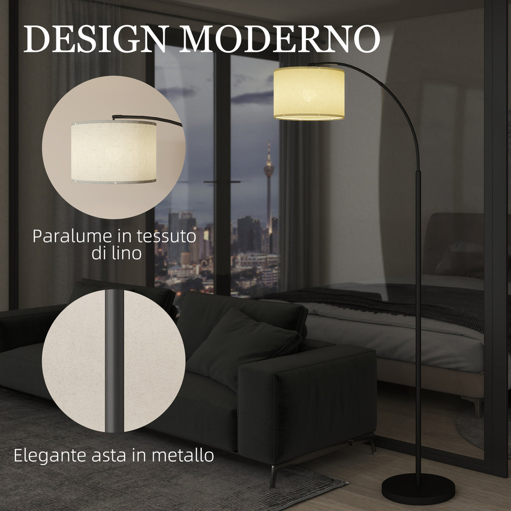 Adjustable LED Floor Lamp with Remote Control, 11 Temperatures and 11 Brightness, 1H Timer, Rotatable, Black