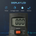 Mini Rehabilitation Bike with Adjustable Height and Resistance and LCD Display, Steel and ABS, Black and Red