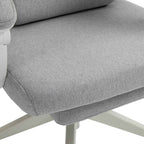 Vinsetto Ergonomic Office Chair, Desk Chair with Wheels, Lumbar Cushion, Removable Headrest and Footrest, Grey 62x68x117-127cm