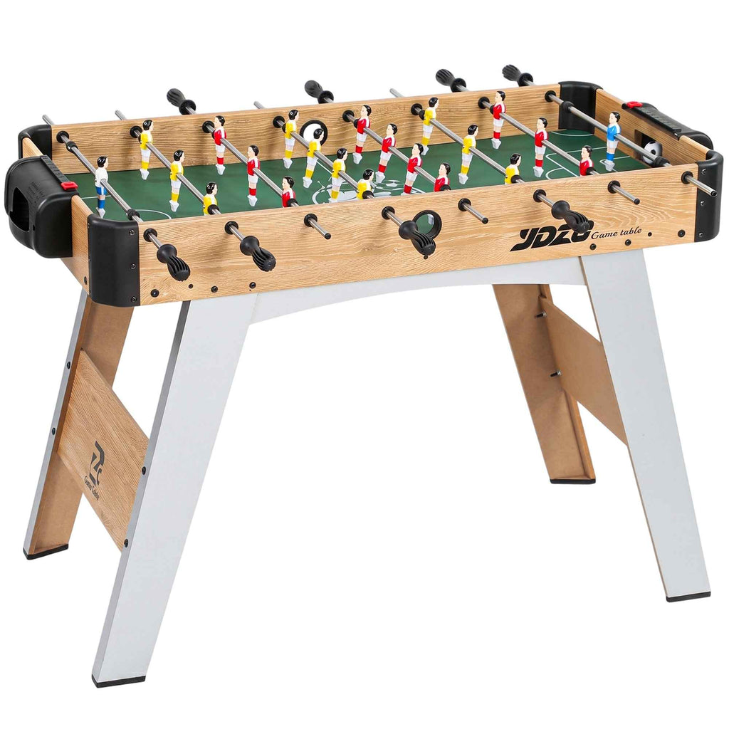 SPORTNOW Table Football with 22 Players, Balls and Manual Scoreboard, Oak and Yellow