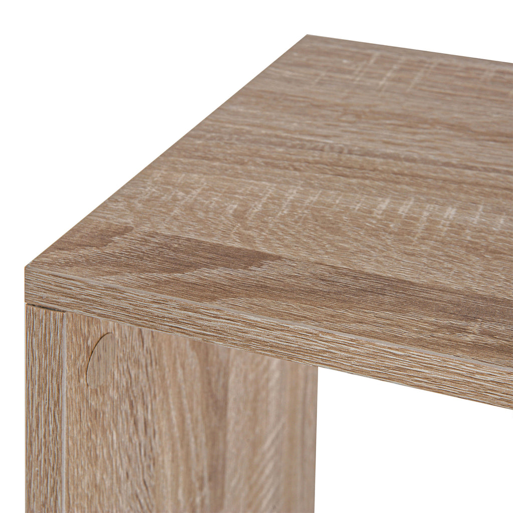 Modern 3-Tier Wooden Office Bookcase, 60 x 24 x 111.4cm