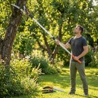 Outsunny 3-Piece 2-in-1 Hand Saw Set with 2-3m Telescopic Pole, Pruning Saw and Scissors