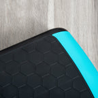Step Fitness for Aerobics Adjustable to 3 Heights 10-15-20 cm in Plastic, Black and Blue - Borgè
