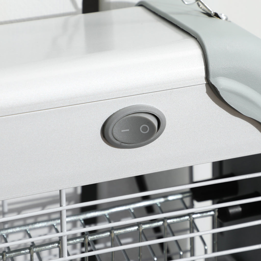 20W UV LED Mosquito Insect Zapper with Removable Tray, ABS and Metal, 39x8x28cm