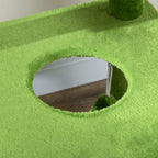 Cat Tree for cats with hammock, ball and Scratch Pole, 49x49x142cm, green - Borgè