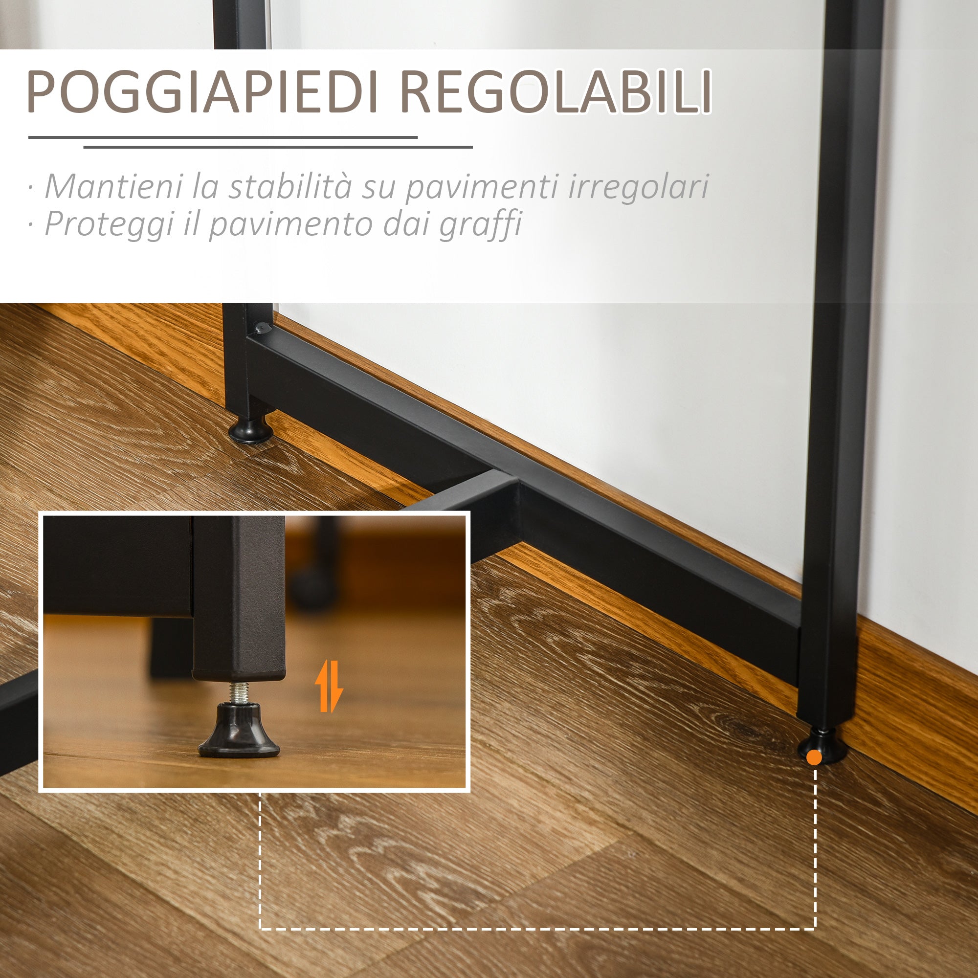 Industrial Style 3 Tier Bar Counter Dining Set with 2 High Stools and Footrest, Brown