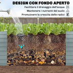 Outsunny Set of 2 Galvanized Metal Raised Garden Beds with Secure Edge, Elevated Vegetable Planter, Silver