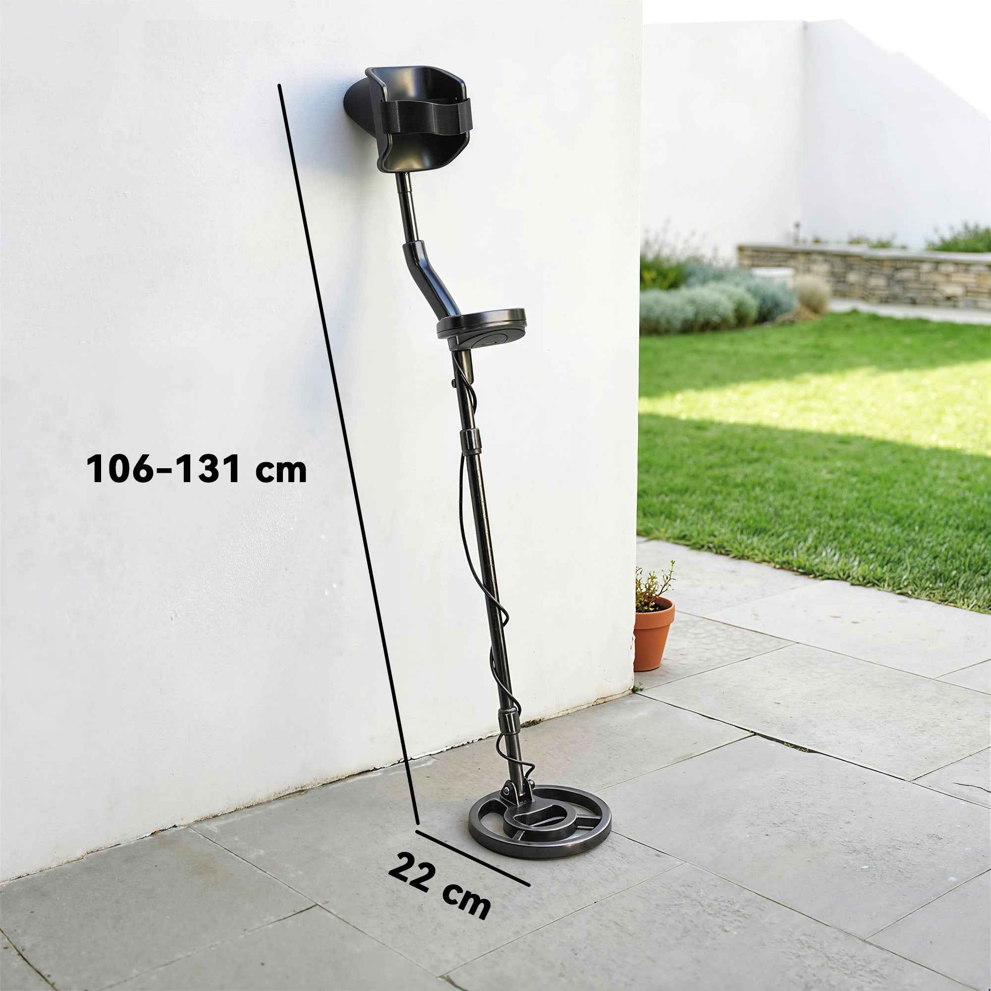 Outsunny Metal Detector 3 Modes Adults, IP68 Waterproof Coil, LCD Display