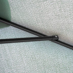 Rectangular Umbrella 2x3 m Foldable and Adjustable with Crank, in Aluminum and Polyester, Green and Black