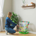 PawHut 5-Story Hamster Cage with Colorful Tubes, Wheel, House and Accessories, 47x30x59 cm, Green