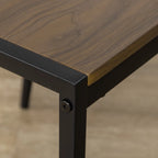 Dining Set: 5 Piece Dining Set with 1 Rectangular Table 100x63x76. 5 cm and 4 Chairs 45x40x82 cm, in Steel and MDF - Borgè