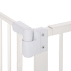 Push-On, Self-Closing Extendable Dog Gate, 30" Tall, White