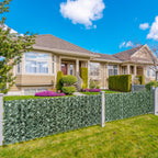 Outsunny Faux Ivy for Balcony in Anti-UV PE, Artificial Hedge Roll with Leaves, 240x100cm, Dark Green