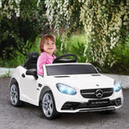 Electric Car for Children Licensed Mercedes SLC 300 with Remote Control, in PP and Metal, 107x62. 5x44 cm, White