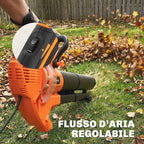 Outsunny 3-in-1 Leaf Blower, Vacuum, and Shredder 3000W, Lightweight