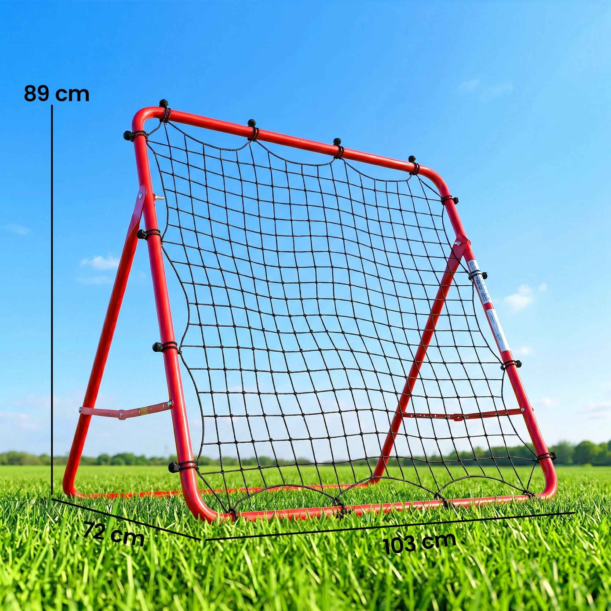 SPORTNOW Soccer Rebounder Net, Easy Assembly, 5 Adjustable Angles