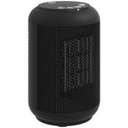 Electric Heater, Adjustable 3-Mode, 24-Hour Timer, Fireproof PP and PA, 14x14x21.5 cm, Black