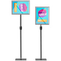 A3 Poster Display Easel with Adjustable Height and Inclination, Steel and Aluminium, Silver